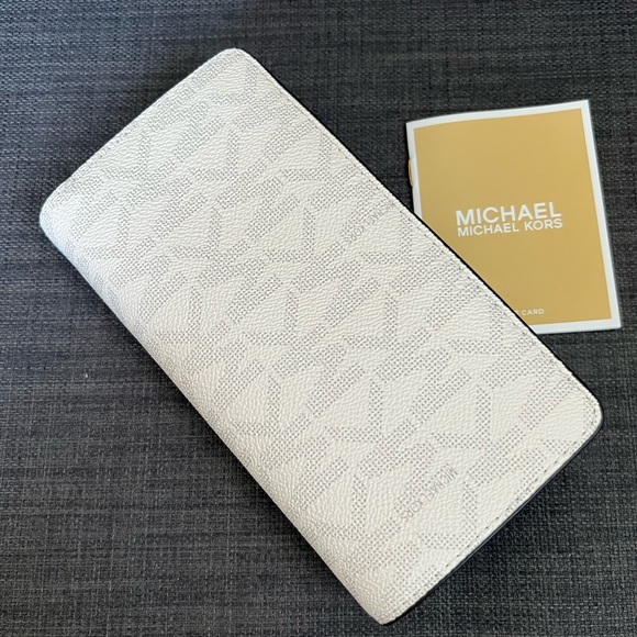 NWT MICHAEL KORS JET SET LARGE TOP ZIP CONTINENTAL WALLET - Picture 6 of 7